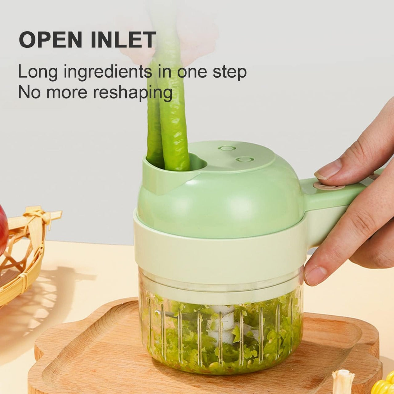 4 in 1 Portable Vegetable Chopper & Cutter