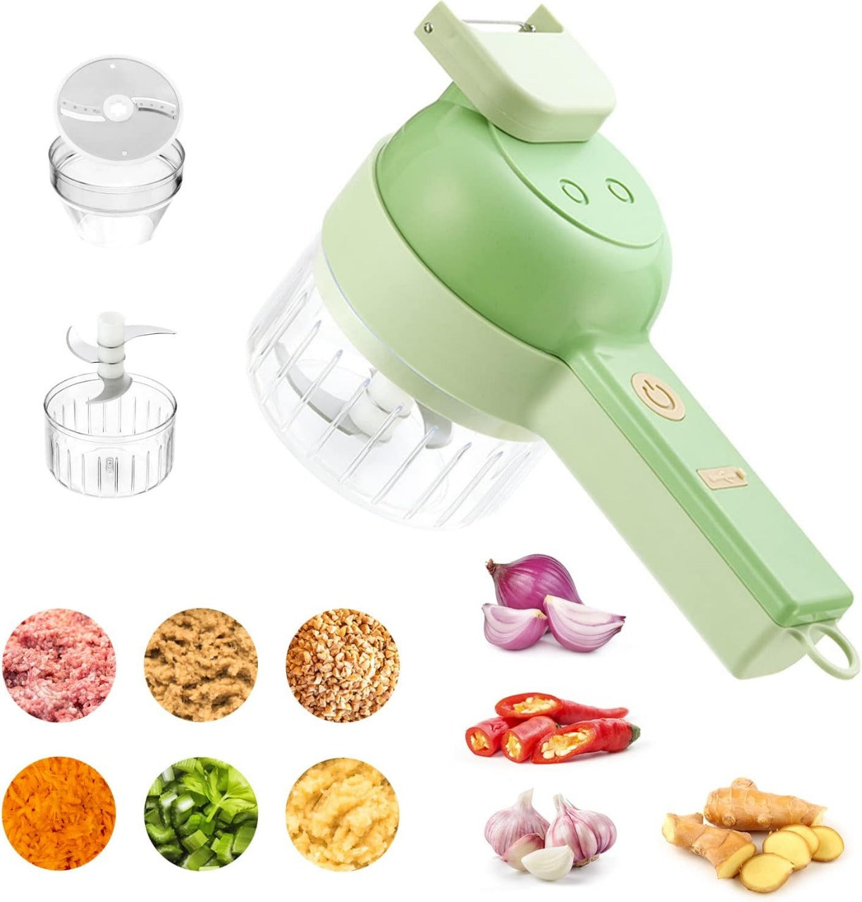 4 in 1 Portable Vegetable Chopper & Cutter